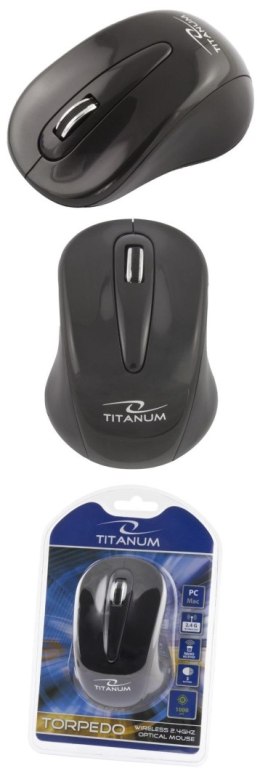 Titanum Mysz bezprzewodowa Titanum 3D TORPEDO TM104K optyczna 2,4GHz czarna