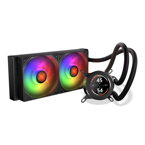 COOLING.PL Chłodzenie wodne KRUX HydroGlance 240 ARGB LCD (KRXE003) 120 mm