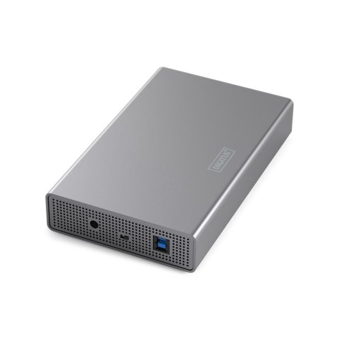 Digitus Obudowa DIGITUS USB 3.0 na dysk SSD/HDD 2.5" oraz 3.5" SATA III max. 16 TB z zasilaczem, aluminiowa