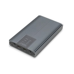 Digitus Obudowa/Stacja klonująca DIGITUS USB 3.1 Typ C na dyski SSD M.2 NVMe 20Gbps aluminiowa, beznarzędziowa