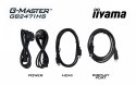IIYAMA Monitor 23,8 cala GB2471HS-B1 Fast IPS,FHD,240Hz,2xHDMI,DP, 350cd, HAS(150) PIVOT, Adaptive G-SYNC - 1920 x 1080 @48-240Hz Disp