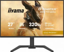 IIYAMA Monitor 27 cali GB2791QSU-B1 0.6ms, DP, 2xHDMI 2.1, 320Hz, Fast IPS, WQHD, 350 cd/m2, USB HUB x4