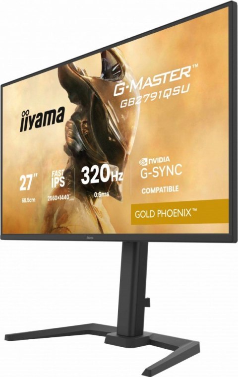 IIYAMA Monitor 27 cali GB2791QSU-B1 0.6ms, DP, 2xHDMI 2.1, 320Hz, Fast IPS, WQHD, 350 cd/m2, USB HUB x4