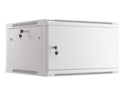 LANBERG Szafa instalacyjna Rack wisząca 19" 6U 600x600 szara drzwi metalowe Lanberg (flat pack)