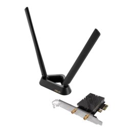 Asus Karta sieciowa Asus PCE-BE92BT PCI-E WiFi 7 (802.11be), 6GHz, Bluetooth 5.4, WPA3