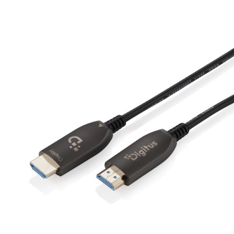 Digitus Kabel DIGITUS połączeniowy hybrydowy HDMI AOC HDMI-A męski-męski HDMI 2.1 UHD-2 8K@60Hz 48Gbps HDR, eARC, HDCP 2.2, CEC 15m