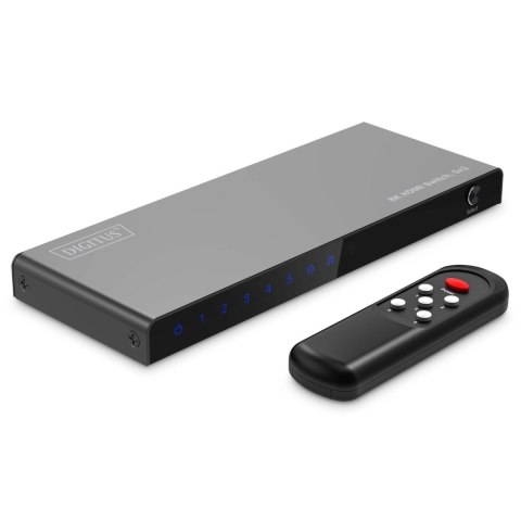 Digitus Przełącznik/Switch DIGITUS HDMI 5x1, 8K/60Hz (4:4:4) z HDR, 48 Gbps, HDCP 2.3