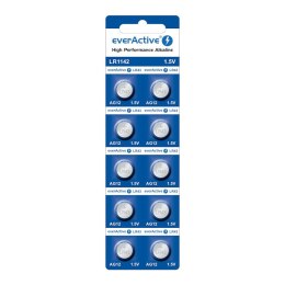 Everactive Bateria alkaliczna mini everActive AG12 G12 LR1142 LR43 - blister 10 sztuk