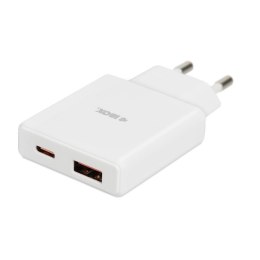 IBOX Ładowarka sieciowa iBOX C-43 Slim USB A+C 30W biała