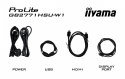 IIYAMA Monitor 27 cali GB2771HSU-W1 0.4ms,Fast IPS, HAS (150) PIVOT, 1xUSB 3.2, 1xUSB C, 240Hz, DP, 2xHDMI,Adaptive G-SYNC - 192
