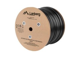 LANBERG Kabel LAN Lanberg SFTP Kat.7 305m drut outdoor CU Fluke passed czarny