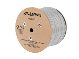 LANBERG Kabel LAN SFTP Lanberg Kat.5E 305M Drut CU LSZH CPR+ Fluke Passed szary