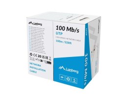 LANBERG Kabel UTP Lanberg 100Mb/s 100m drut CCA