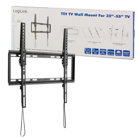 LogiLink Uchwyt ścienny LogiLink do telewizora LCD/LED nachylenie -8°/0°, VESA 400x400, 32-55"