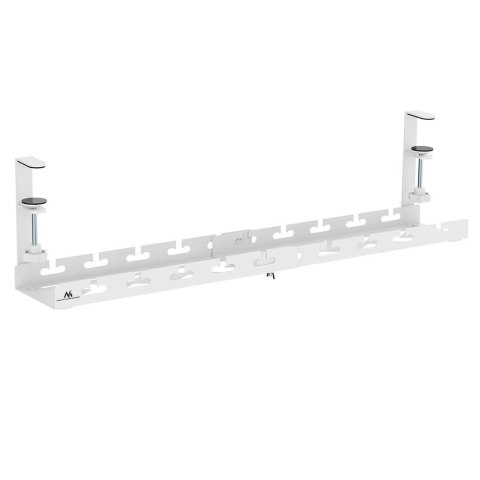 Maclean Organizer podbiurkowy na kable Maclean MC-103 W, max. obciążenie 5kg, max. 728mm, biały