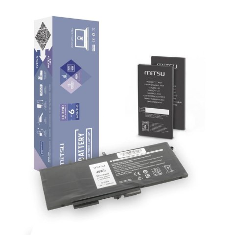 Mitsu Bateria Mitsu do notebooka Dell Latitude 5280, 5480, 5490, 5590, GJKNX (7.4V-7.6V) (6300 mAh)