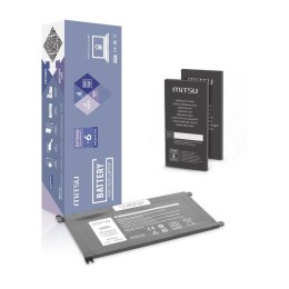 Mitsu Bateria Mitsu do notebooka Dell Vostro 14 (5468), Inspiron 15 (5568), WDX0R, P75F, P62F, P66F, T2JX4 (11.4V) (3400 mAh)