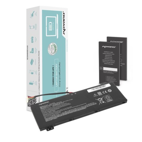 Movano Bateria Movano do notebooka Acer Predator Helios 300, Nitro 5, Nitro 7, AN515-54, AN517-51, AP18E7M (15.4V) (3815 mAh)