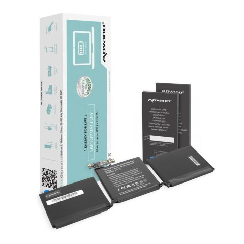 Movano Bateria Movano do notebooka Apple MacBook Pro 13 A1708, A1713 (11.4V) (4781 mAh)