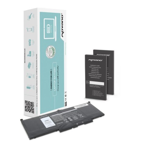 Movano Bateria Movano do notebooka Dell Latitude MYJ96, 7390, 7490 (7.4V-7.6V) (7200 mAh)