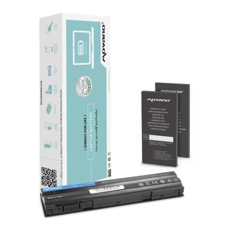 Movano Bateria Movano do notebooka Dell Latitude T54FJ, 8858X, M5Y0X, X57F1, E5420, E6420 (10.8V-11.1V) (4400 mAh)