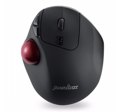 Perixx Mysz bezprzewodowa Perixx PERIMICE 717 laserowa trackball 34mm czarna
