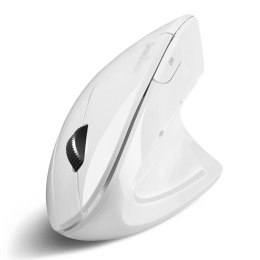 Perixx Mysz bezprzewodowa Perixx PERIMICE-813 W optyczna wertykalna pionowa prawa biała RF + BLUETOOTH