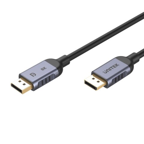 Unitek Kabel DisplayPort 1.4 Unitek C1628GY01-2M, 8K@60Hz, 4K@240Hz, 2m