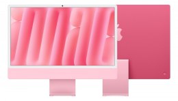 Apple IMac 24 cale: M4 8/8, 16GB, 256GB SSD - Różowy
