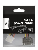 Gembird Kabel SATA zasilający(M)->Molex(M) 15cm