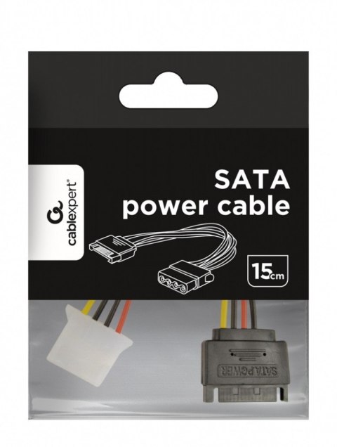 Gembird Kabel SATA zasilający(M)->Molex(M) 15cm