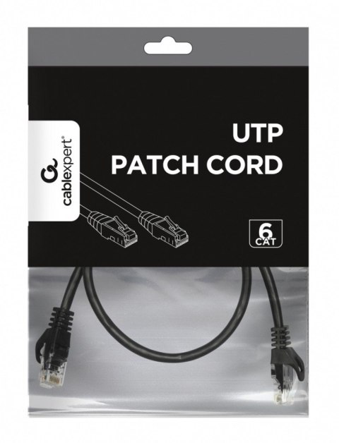 Gembird Patch cord Kat.6 UTP 0.25m czarny