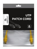 Gembird Patch cord Kat.6 UTP 0.25m żółty