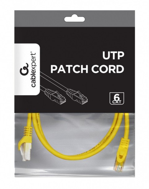 Gembird Patch cord Kat.6 UTP 1m żółty
