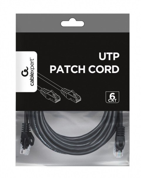 Gembird Patch cord Kat.6 UTP 5m czarny