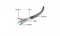 Gembird Patch cord Kat.6A S/FTP LSZHCU 0.25m żółty
