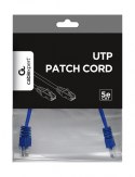 Gembird Patch cord kat.5e osłonka zalewana 0.25m niebieski