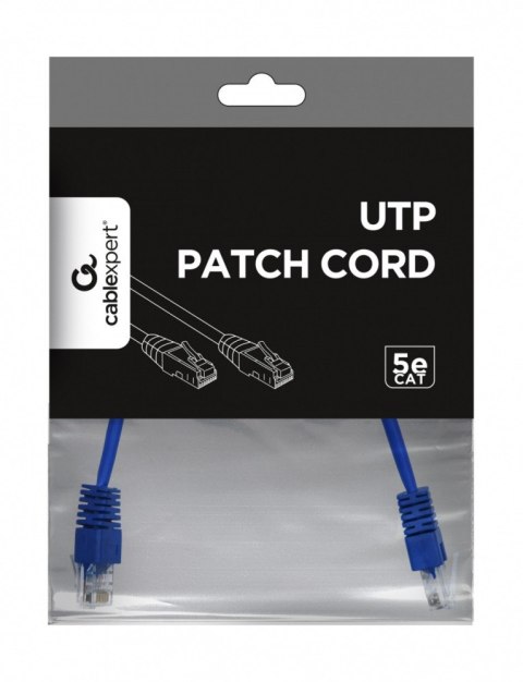 Gembird Patch cord kat.5e osłonka zalewana 0.25m niebieski
