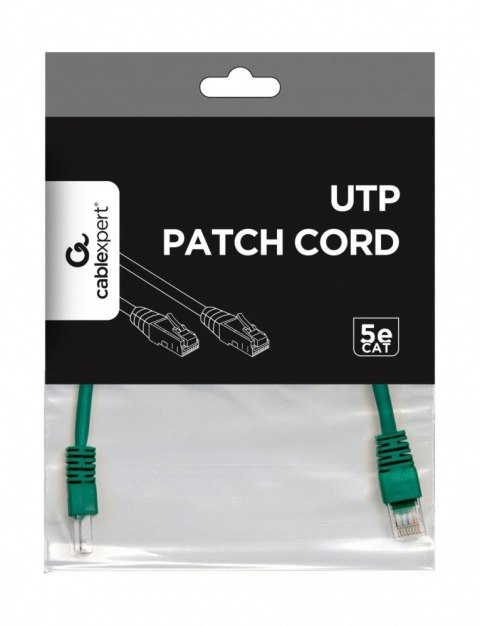 Gembird Patch cord kat.5e osłonka zalewana 0.25m zielony