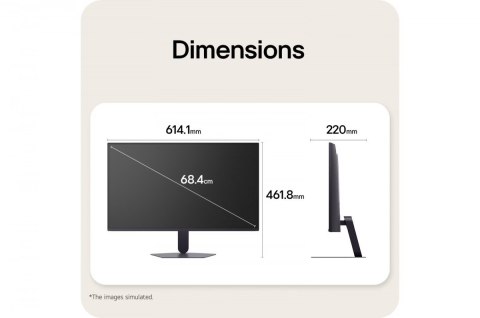 LG Electronics Monitor 27 cali 27G523B-B IPS FHD