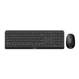MMD-Monitors & Displays Nederland B.V. Zestaw bezprzewodowy klawiatura i mysz PHILIPS SPT6307B/00 czarny