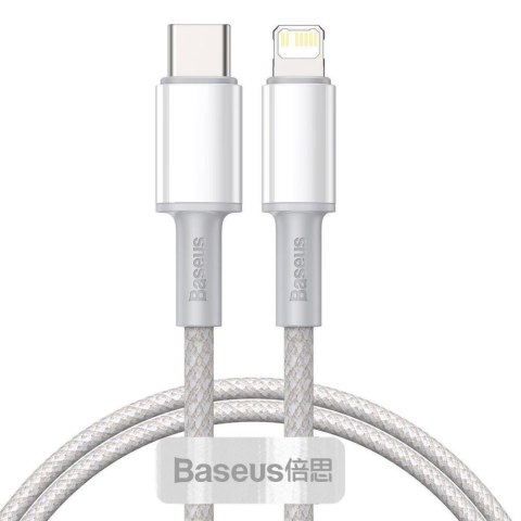 Baseus Kabel przewód USB-C / Typ-C - Lightning / iPhone 2m Baseus CATLGD-A02 z obsługą szybkiego ładowania 20W PD