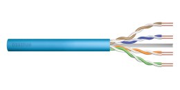 Digitus Kabel teleinformatyczny instalacyjny DIGITUS kat.6A, U/UTP, B2ca, drut, AWG 23/1, LSOH, 500m, niebieski, szpula