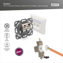 Digitus Moduł (gniazdo) Keystone RJ45 (8P8C) kat.6A, STP, ekranowany, stalowy, opaska czarna, beznarzędziowy