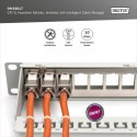 Digitus Moduł (gniazdo) Keystone RJ45 (8P8C) kat.6A, STP, ekranowany, stalowy, opaska czarna, beznarzędziowy