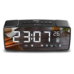 Greenblue Radiobudzik Greenblue GB200 bluetooth 4.2, FM, aux-in, 6W, temperatura, alarm, zegar, akumulator 2200mAh