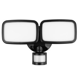 Maclean Lampa LED Maclean MCE524 B, z czujnikiem PIR, 20W, 1500lm, IP65, neutral white 4000K, czarna