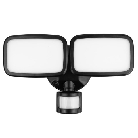 Maclean Lampa LED Maclean MCE524 B, z czujnikiem PIR, 20W, 1500lm, IP65, neutral white 4000K, czarna