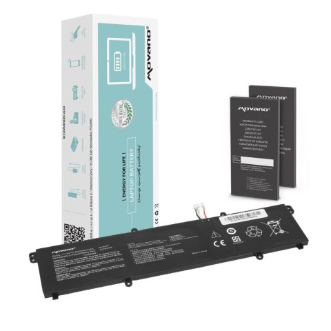 Movano Bateria Movano do notebooka Asus VivoBook Flip 14 X421, TM420, R413, K413FA, M1502I, M1702Q, B31N1911, C31N1911 (11.4V) (3600 mA