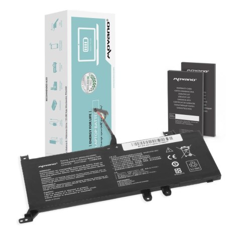 Movano Bateria Movano do notebooka Asus Vivobook 14 D415D, 15 X515E, X512FA, X512UF, X509FB, X509FA, X509FJ, X509, B21N1818-2 (7.7V) (3